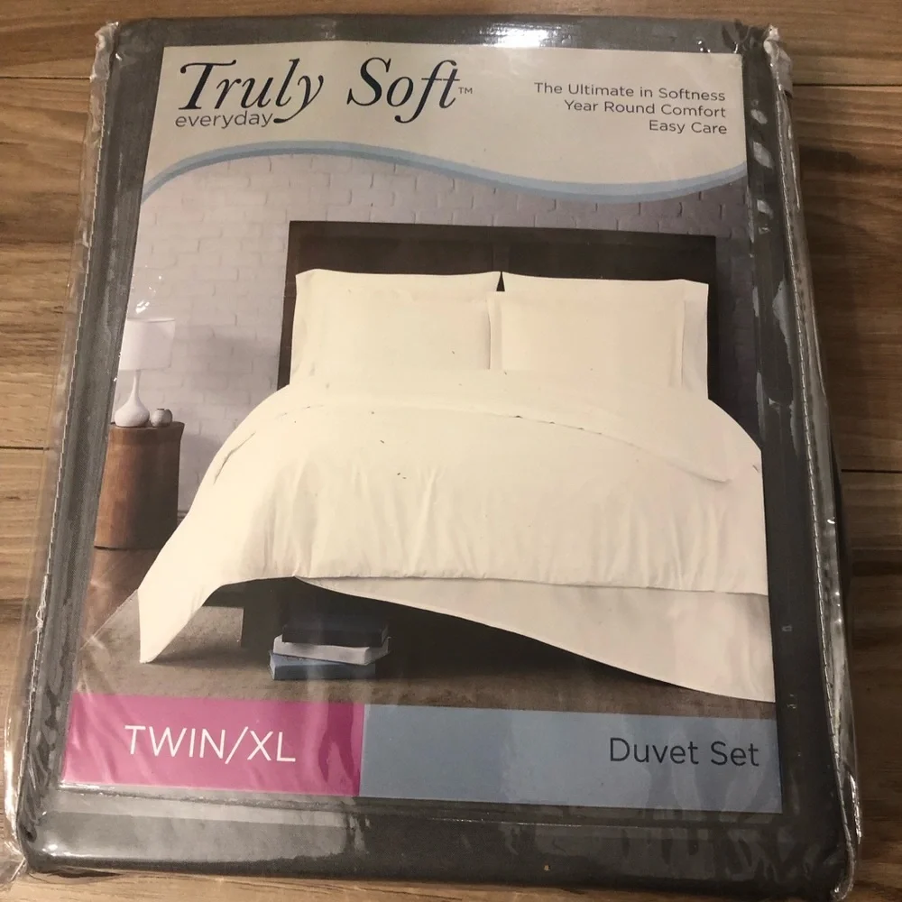 Truly Soft Everyday Twin/Twin XL 2 Piece Duvet Set, Grey